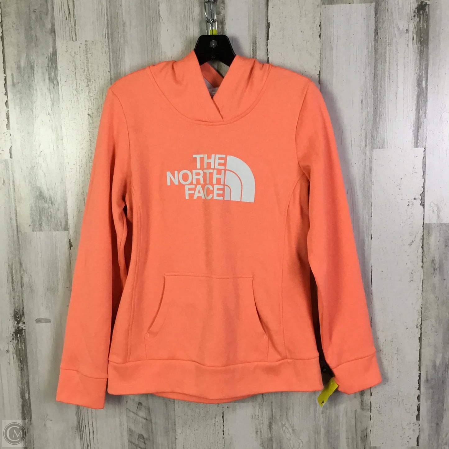 Athletic Sweatshirt Hoodie By The North Face In Orange, Size: M