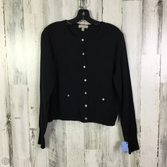 Sweater Cardigan By J. Crew In Black, Size: Xl