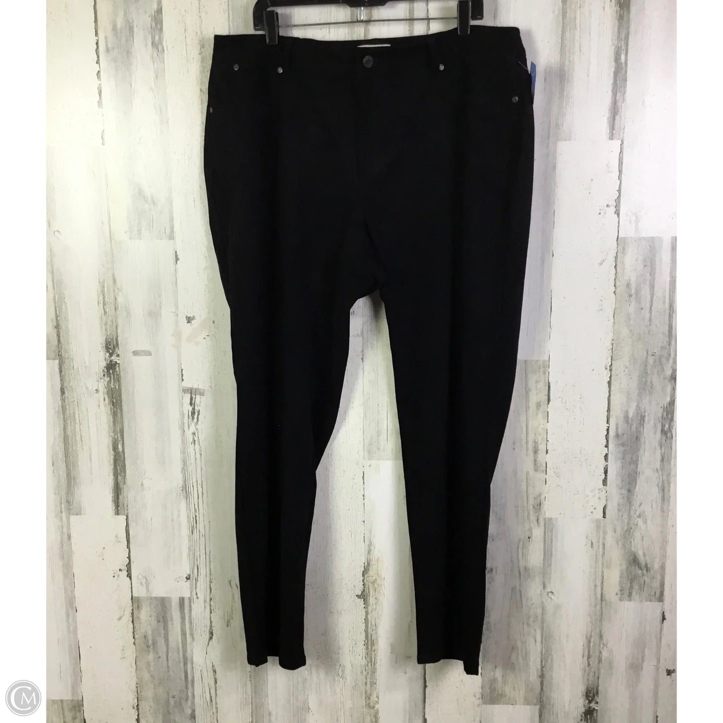 Jeans Straight By Talbots In Black, Size: 18