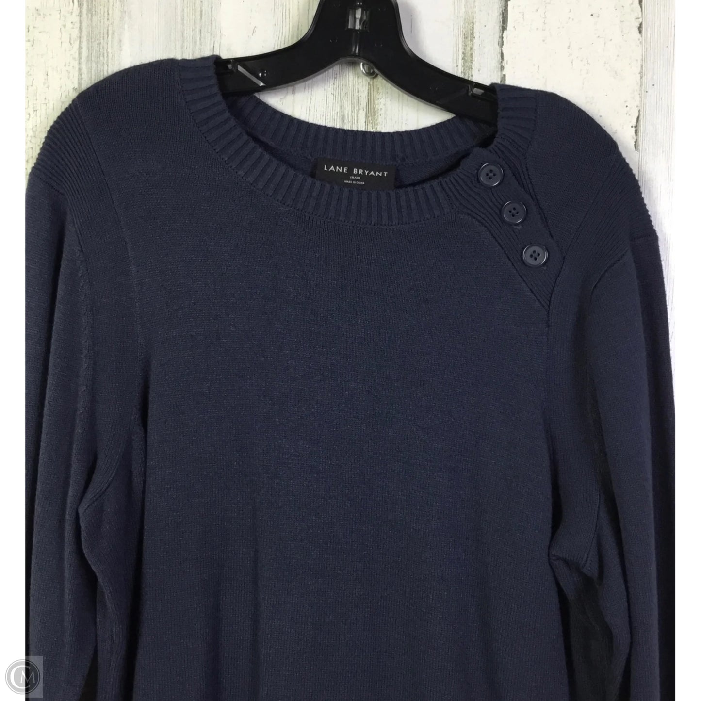 Sweater By Lane Bryant In Blue, Size: 1x