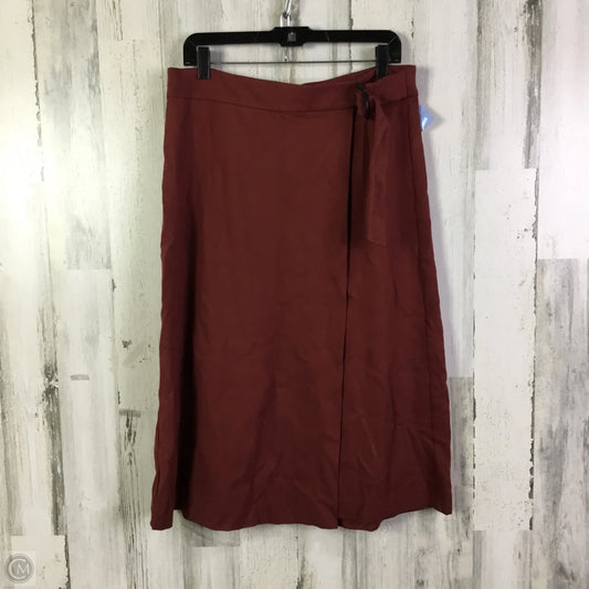 Skirt Midi By Ann Taylor In Red, Size: 12