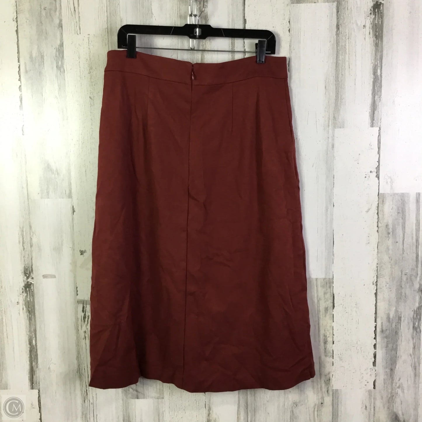 Skirt Midi By Ann Taylor In Red, Size: 12