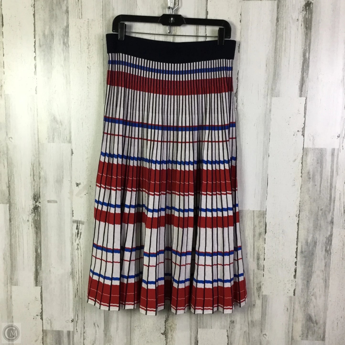 Skirt Maxi By Banana Republic In Blue & Red & White, Size: 12