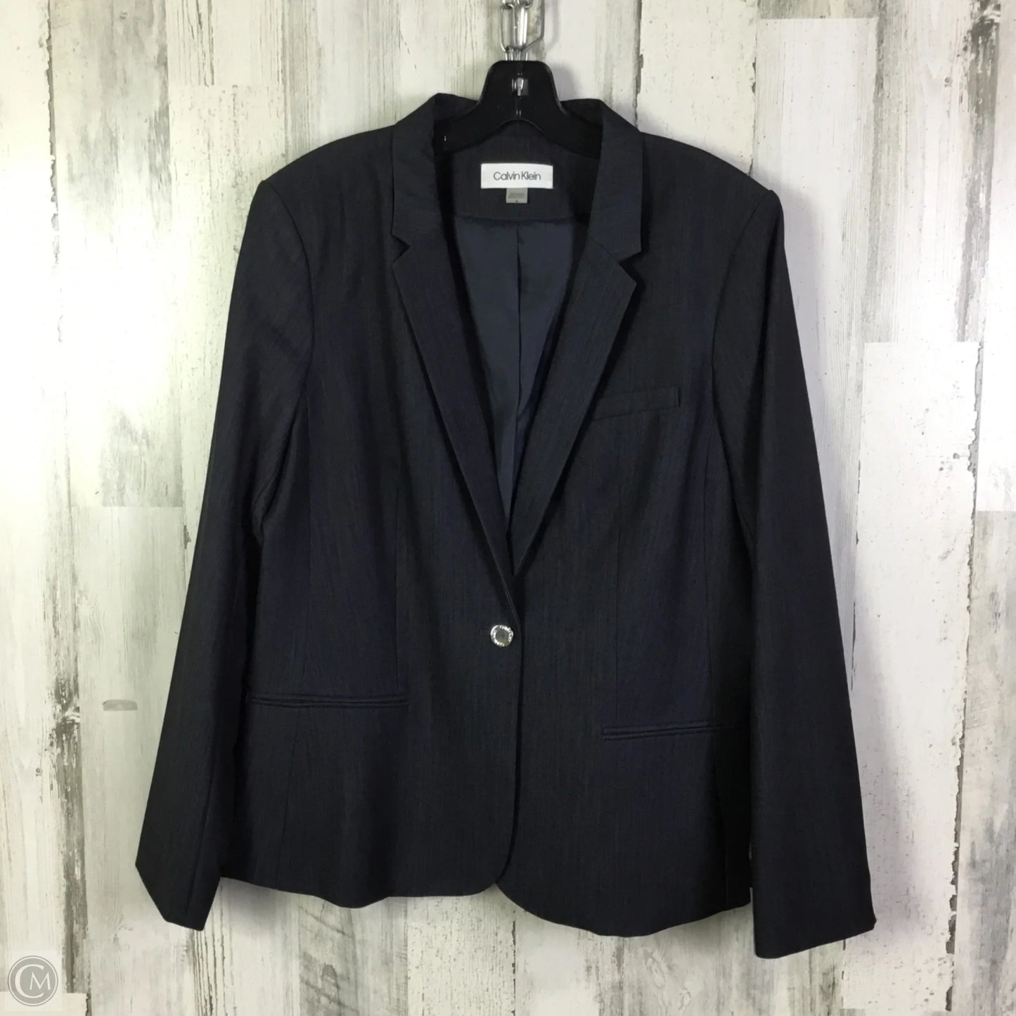Blazer By Calvin Klein In Grey, Size: Xl