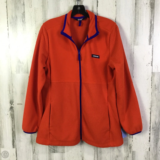 Athletic Jacket By Lands End In Orange, Size: Xl