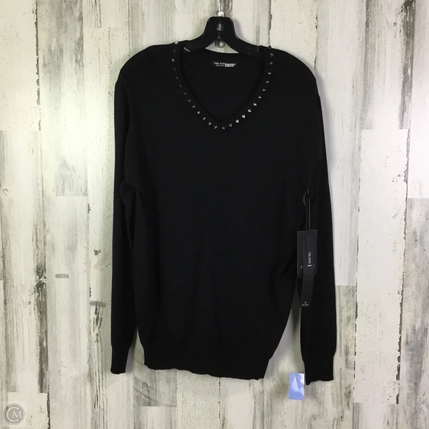 Sweater By Clothes Mentor In Black, Size: Xl