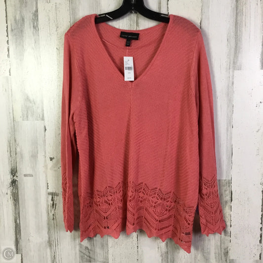 Sweater By Lane Bryant In Pink, Size: L