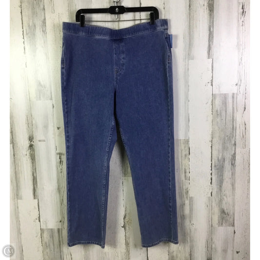 Jeans Jeggings By Soft Surroundings In Blue Denim, Size: 16