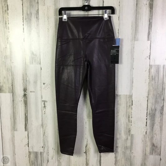 Athletic Leggings By 90 Degrees By Reflex In Maroon, Size: L