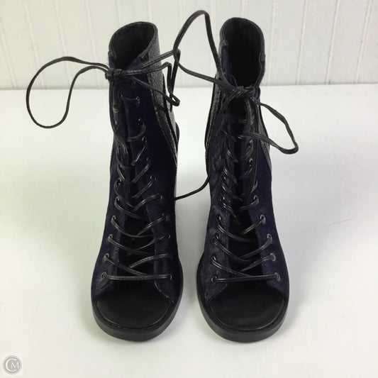Boots Ankle Heels By Cmc In Blue, Size: 9