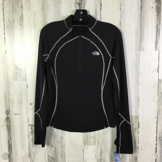 Athletic Top Long Sleeve Collar By The North Face In Black, Size: S
