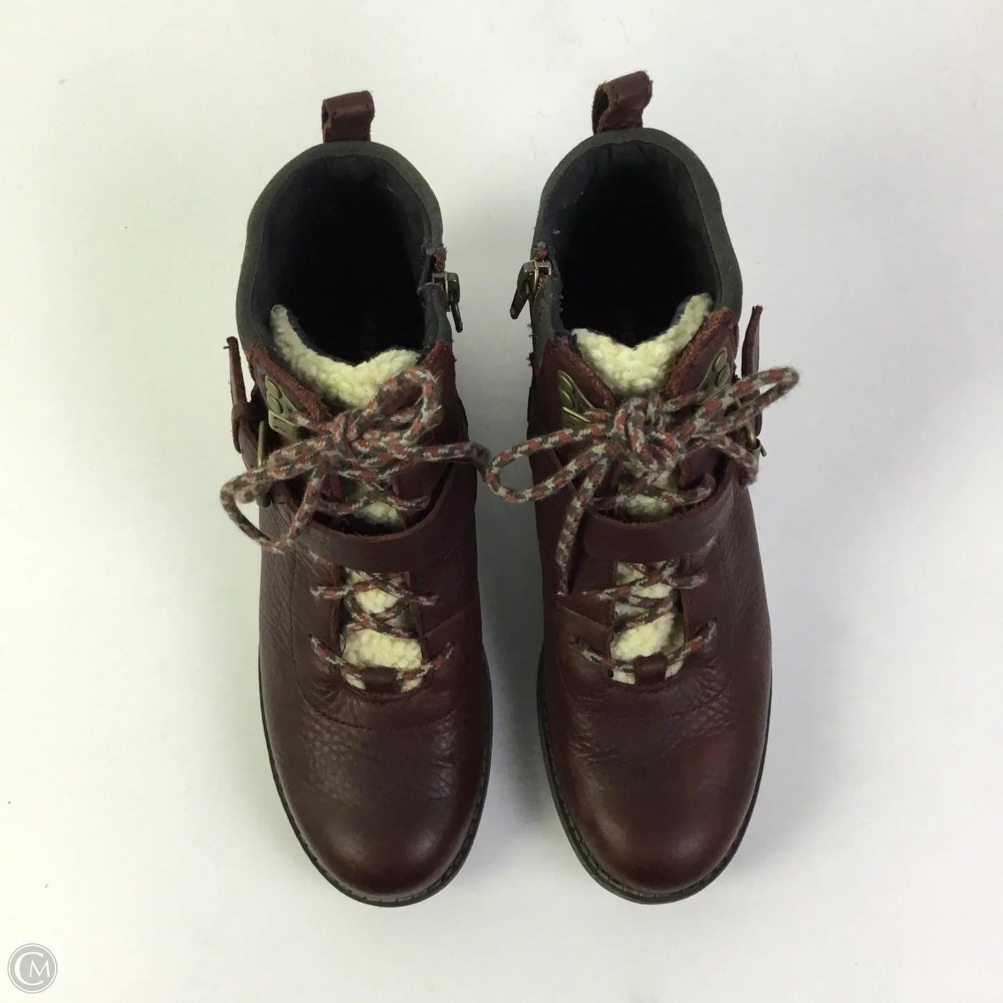 Boots Ankle Flats By Merrell In Maroon, Size: 7.5