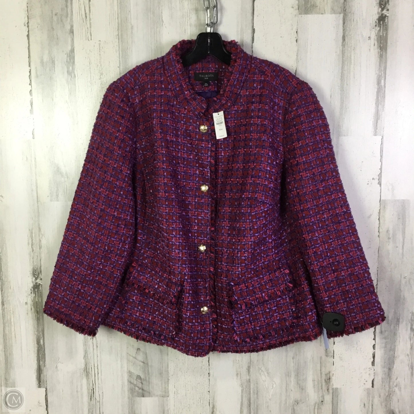 Blazer By Talbots In Purple, Size: Xl