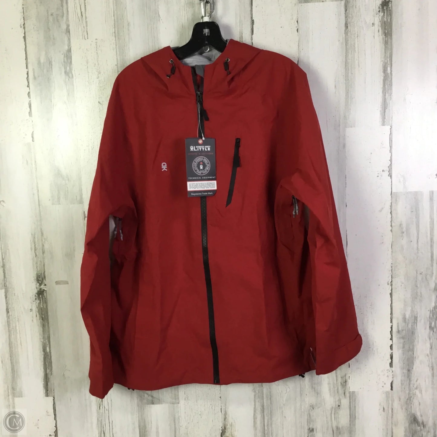 Jacket Windbreaker By Clothes Mentor In Red, Size: Xxl