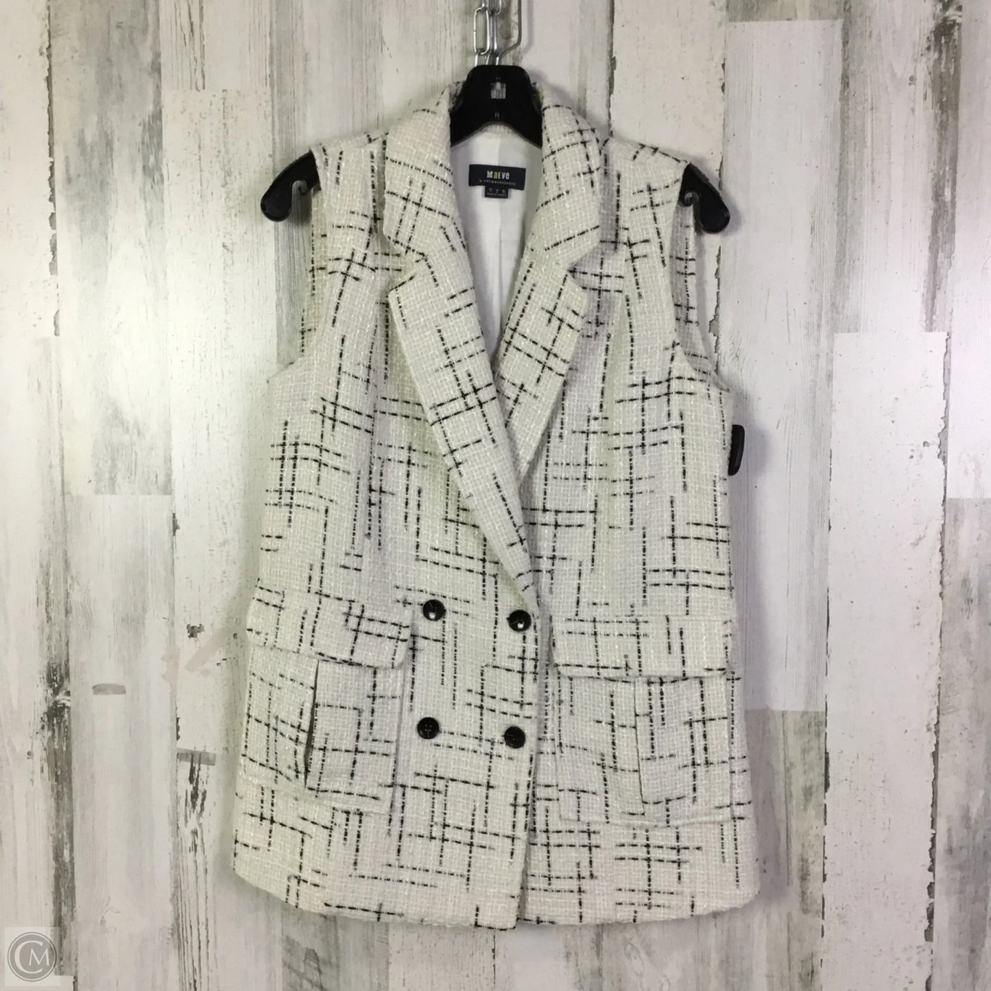 Vest Other By Maeve In Black & White, Size: S