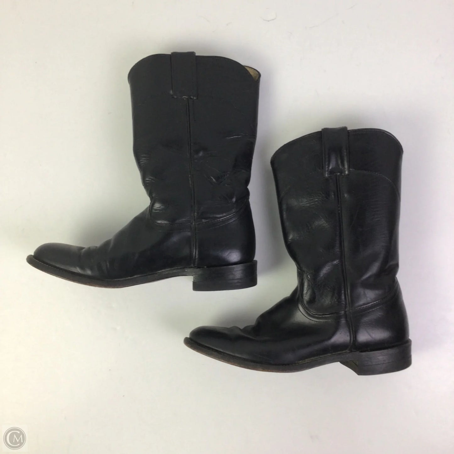 Boots Western By Justin In Black, Size: 6