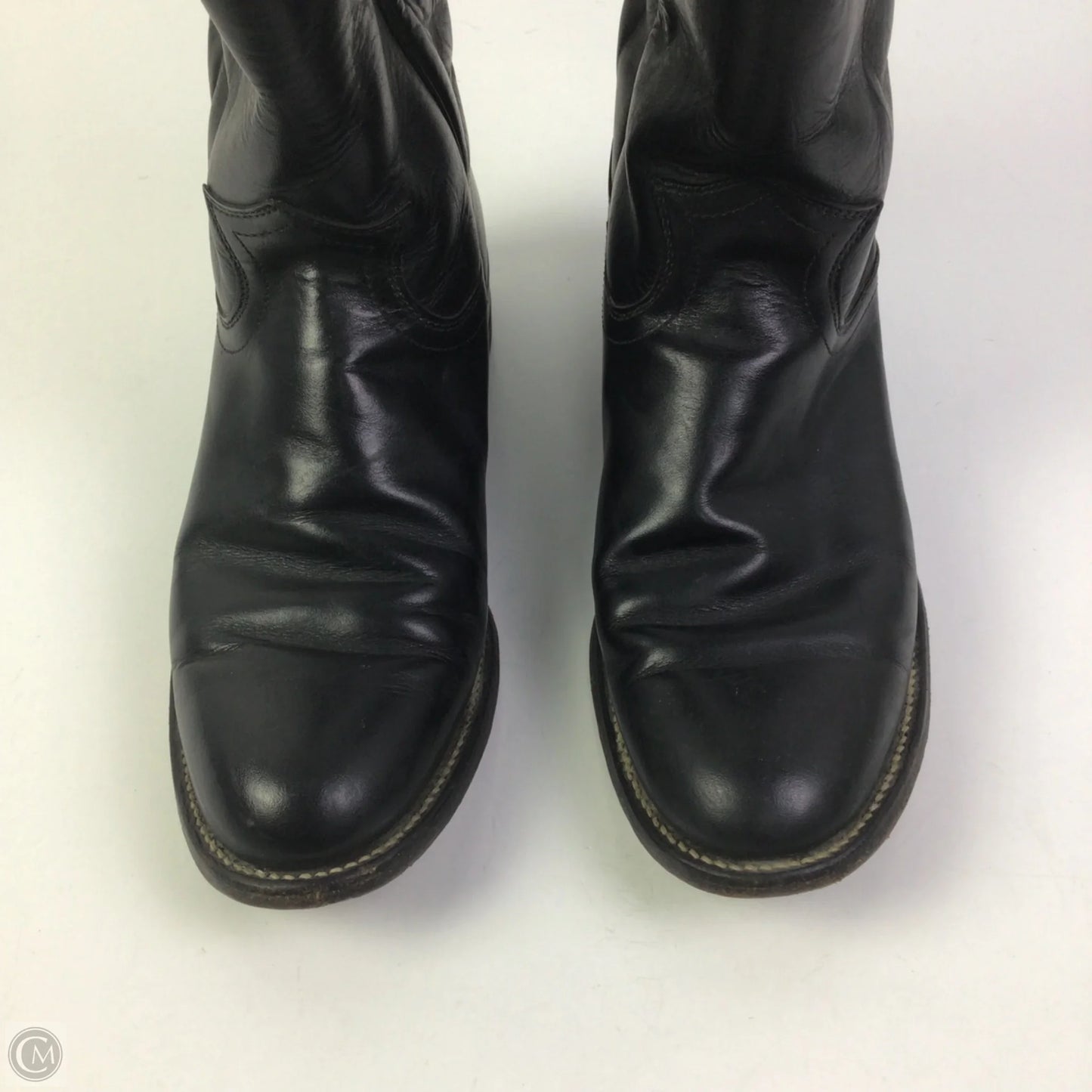 Boots Western By Justin In Black, Size: 6