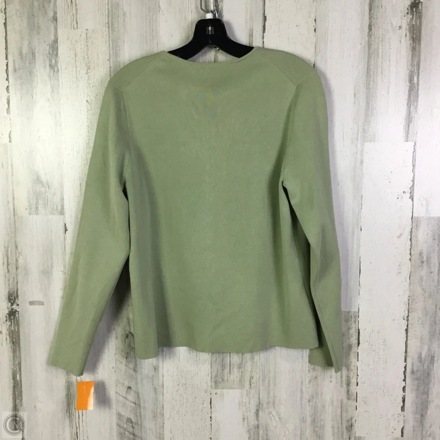 Sweater Cardigan By Charter Club In Green, Size: L