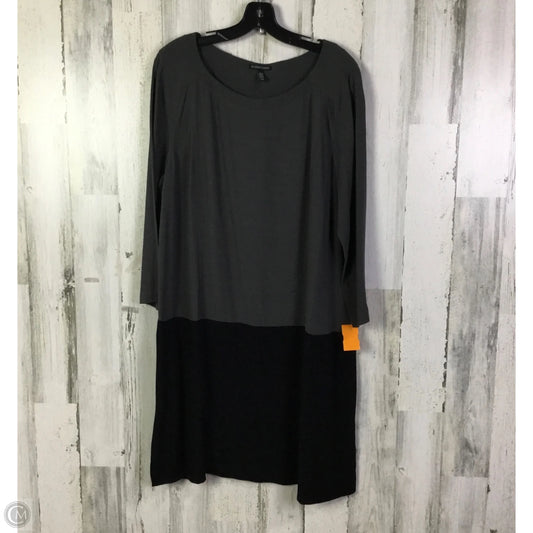 Dress Casual Short By Eileen Fisher In Grey, Size: M