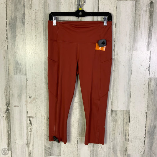 Athletic Capris By Lululemon In Orange, Size: 8