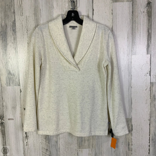 Sweatshirt Collar By Talbots In Cream, Size: Xs