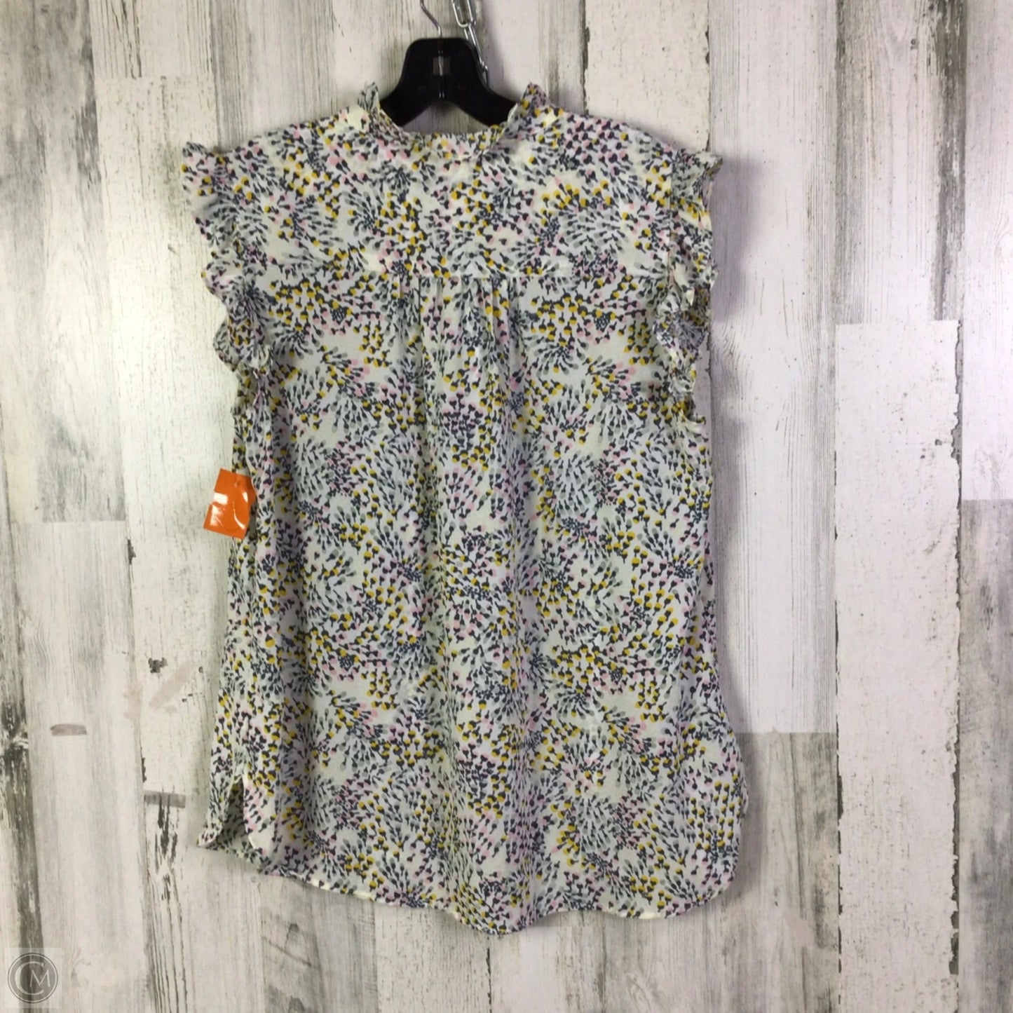 Top Sleeveless By Loft In White, Size: L