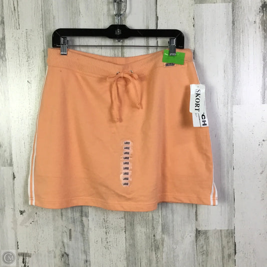 Athletic Skort By Nyl Wear In Coral, Size: L