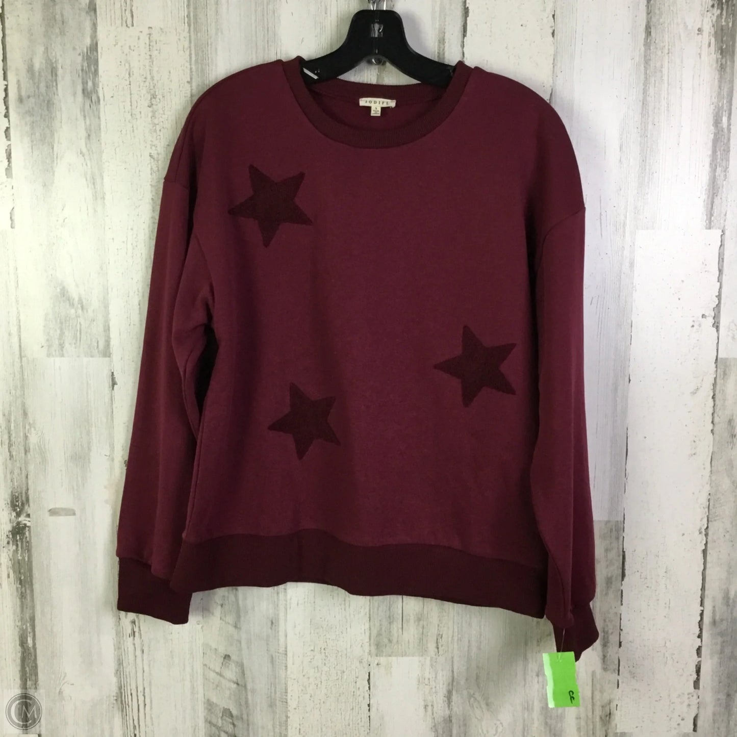 Sweatshirt Crewneck By Jodifl In Maroon, Size: S