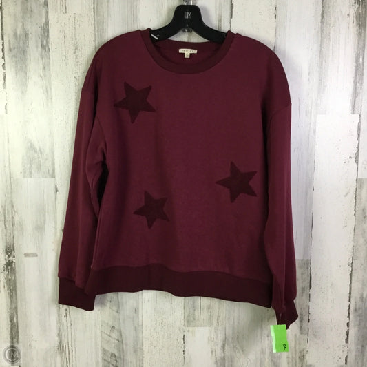 Sweatshirt Crewneck By Jodifl In Maroon, Size: S