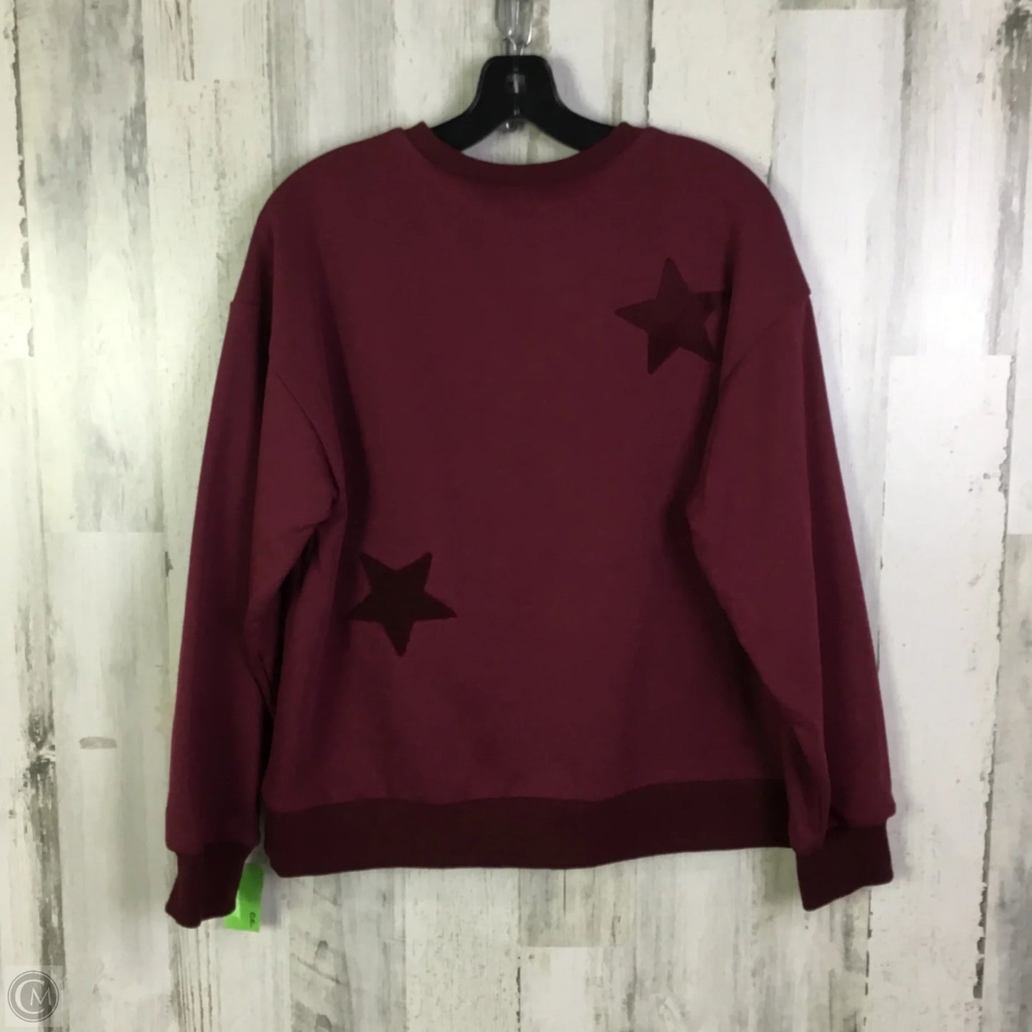 Sweatshirt Crewneck By Jodifl In Maroon, Size: S