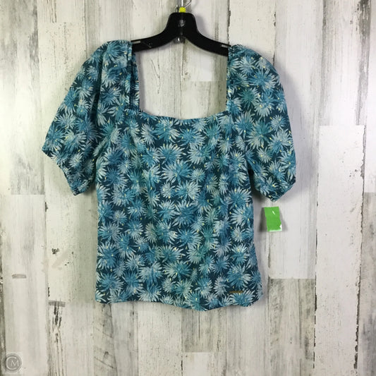 Top Short Sleeve By Michael By Michael Kors In Blue, Size: S