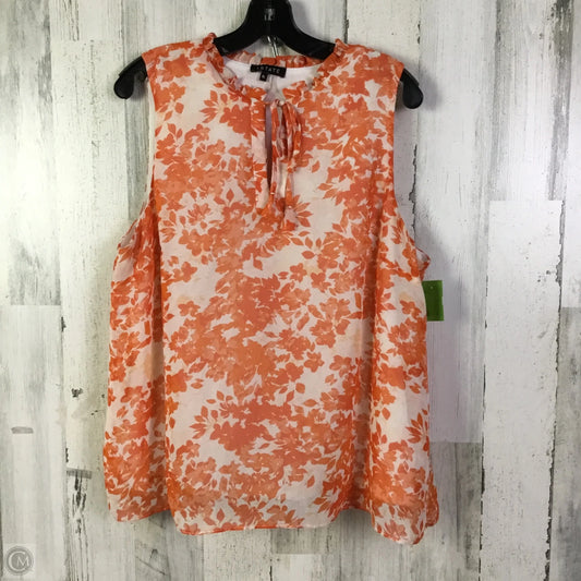 Top Sleeveless By 1.state In Orange, Size: Xl