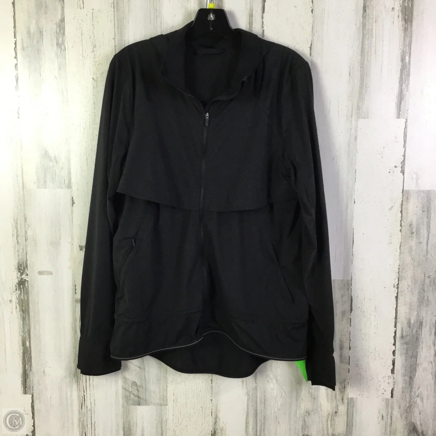 Athletic Jacket By Lululemon In Black, Size: 10