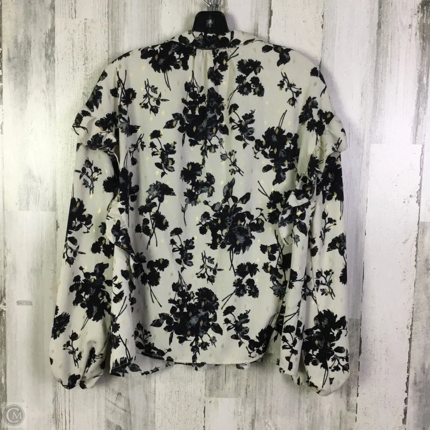 Top Long Sleeve By Wishlist In White, Size: S