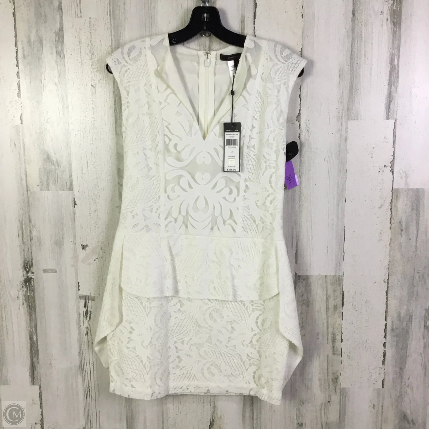 Dress Party Short By Bcbgmaxazria In White, Size: Xs