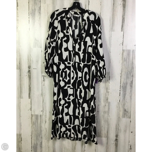 Dress Casual Maxi By Zara In Black & White, Size: S