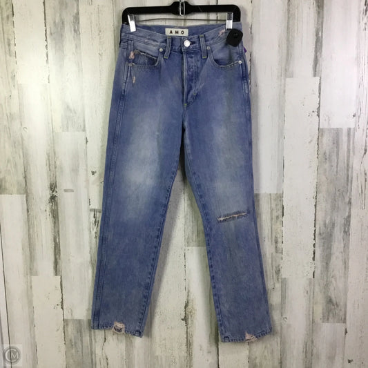 Jeans Straight By Amo In Blue Denim, Size: 2
