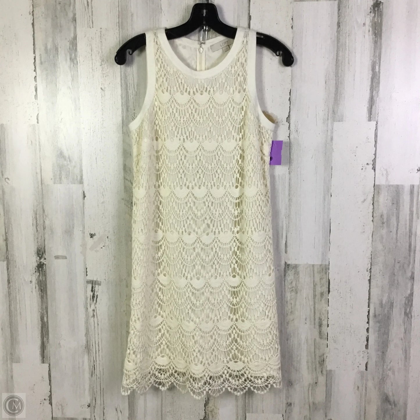 Dress Casual Short By Loft In Cream, Size: Xs