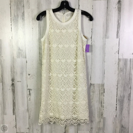 Dress Casual Short By Loft In Cream, Size: Xs