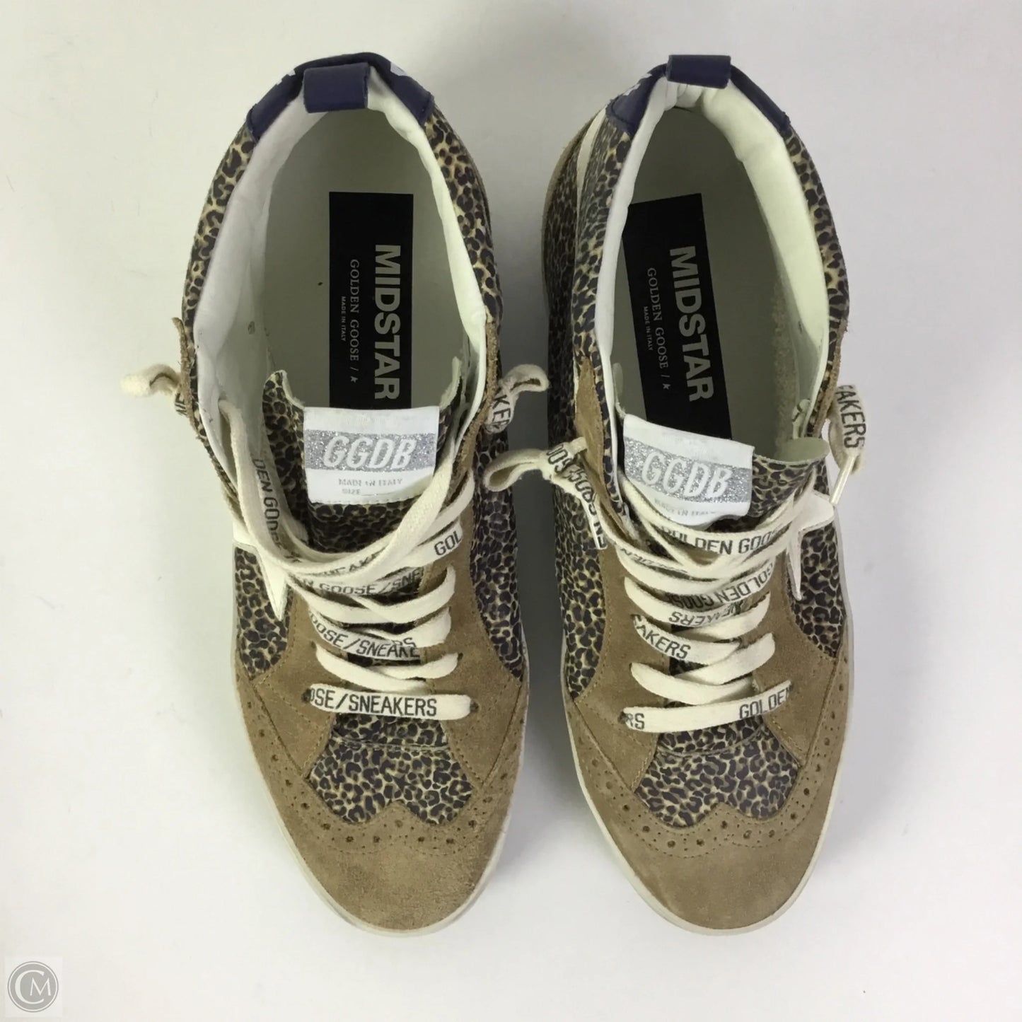 Shoes Luxury Designer By Golden Goose In Animal Print, Size: 9.5