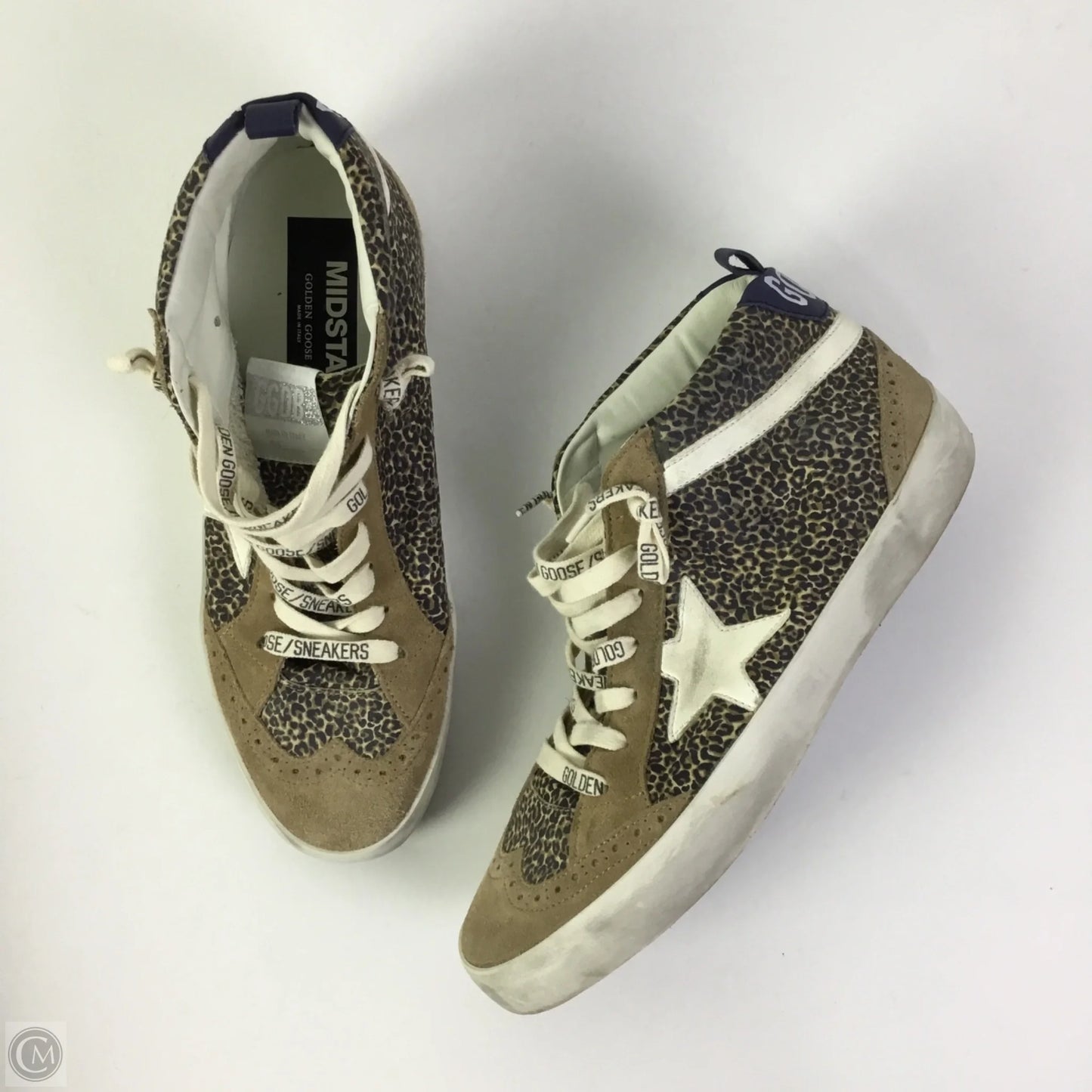 Shoes Luxury Designer By Golden Goose In Animal Print, Size: 9.5