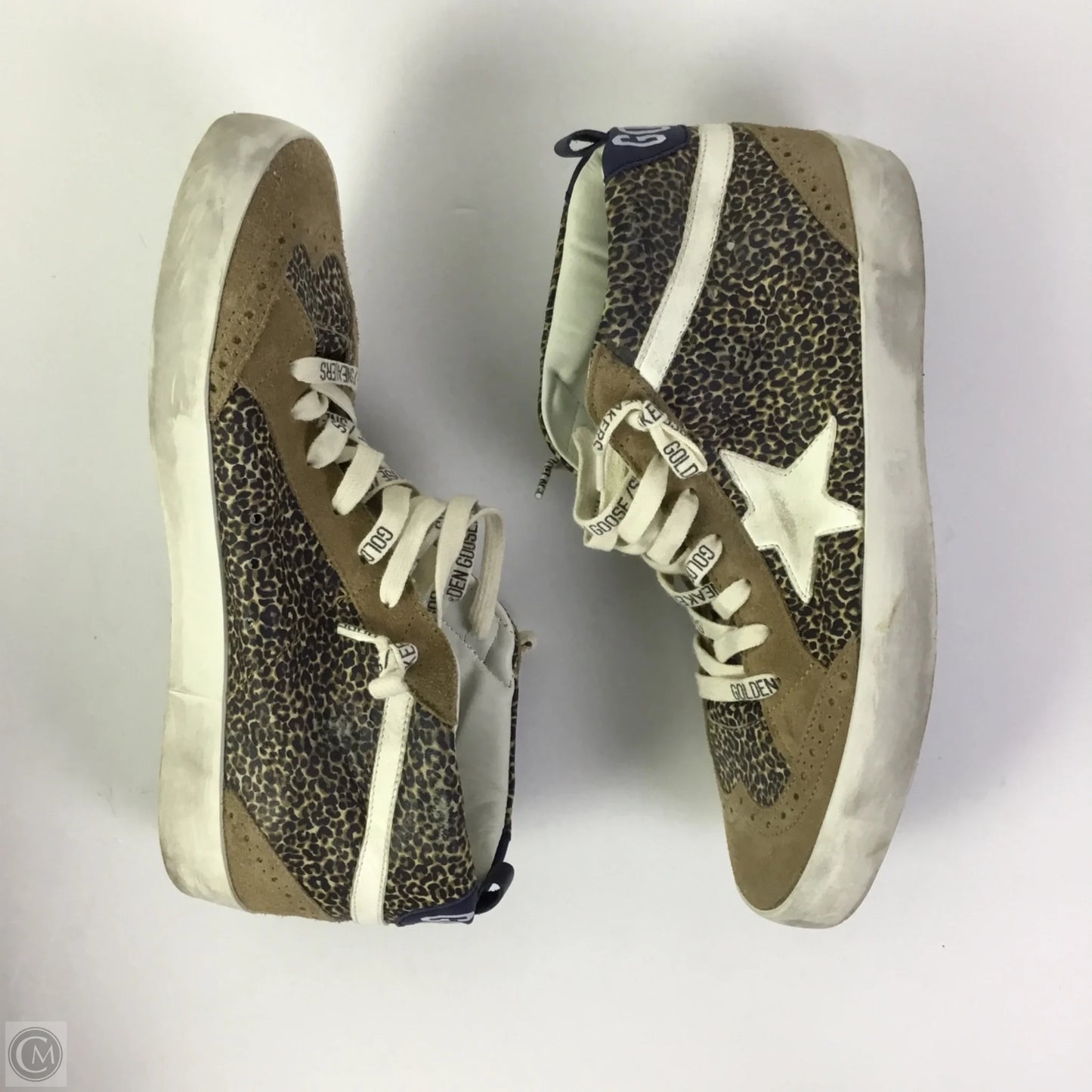 Shoes Luxury Designer By Golden Goose In Animal Print, Size: 9.5