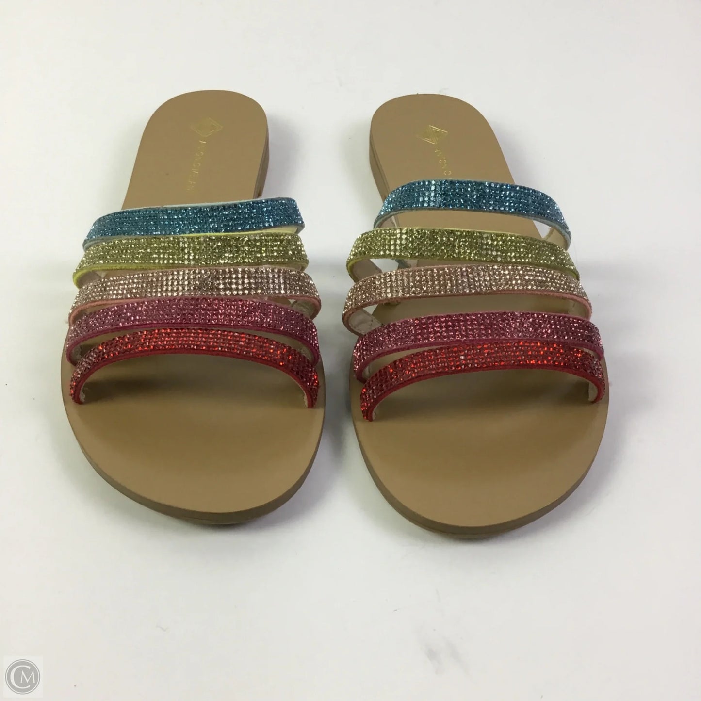Sandals Flats By Antonio Melani In Rainbow Print, Size: 10