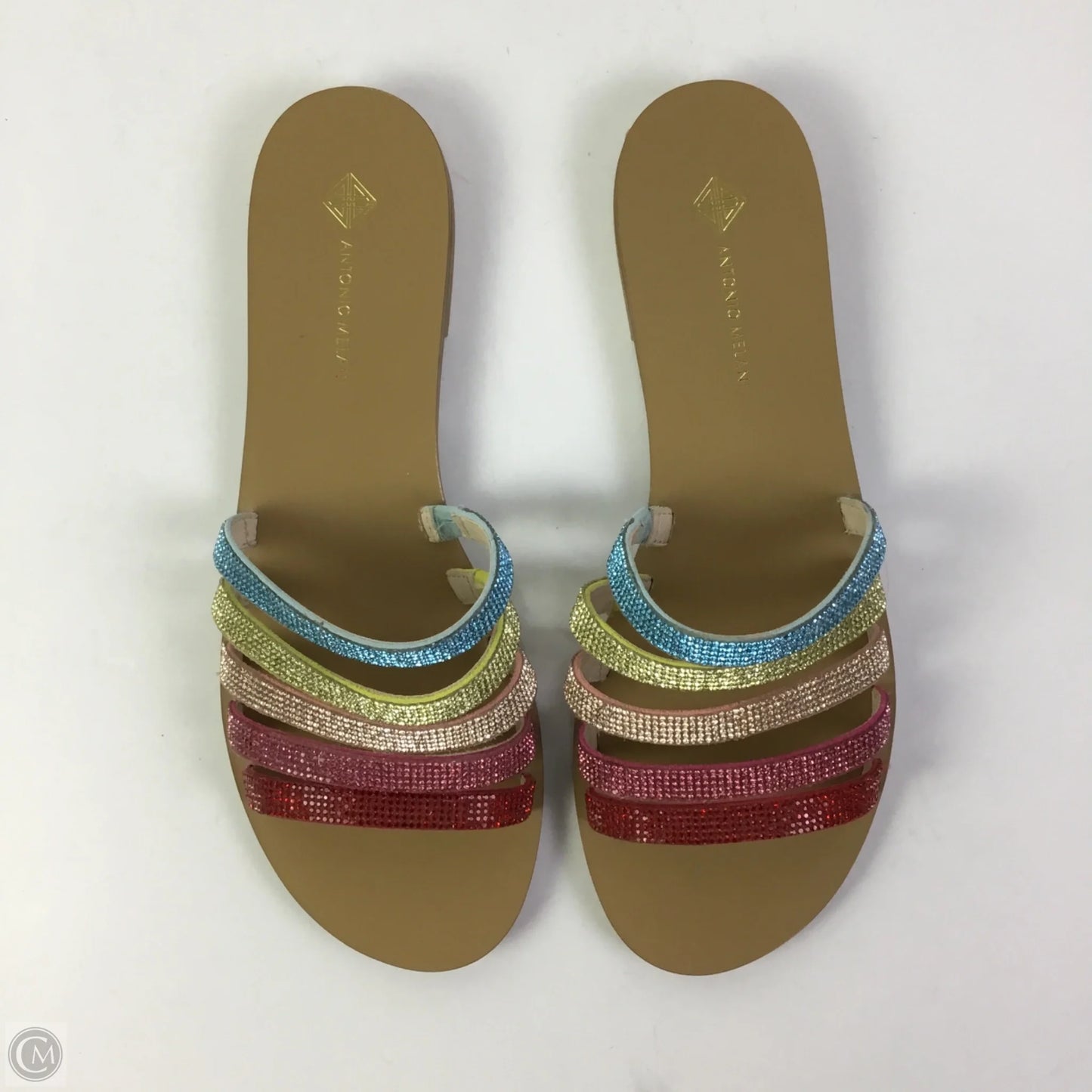 Sandals Flats By Antonio Melani In Rainbow Print, Size: 10