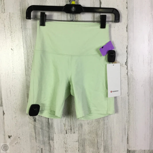 Athletic Shorts By Lululemon In Green, Size: 4