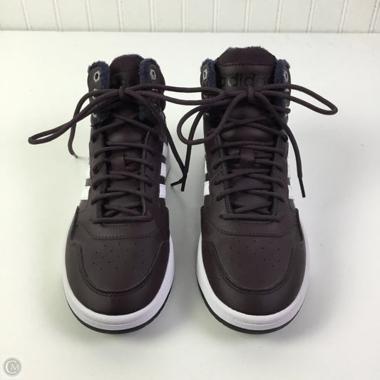 Shoes Sneakers By Adidas In Maroon, Size: 6.5