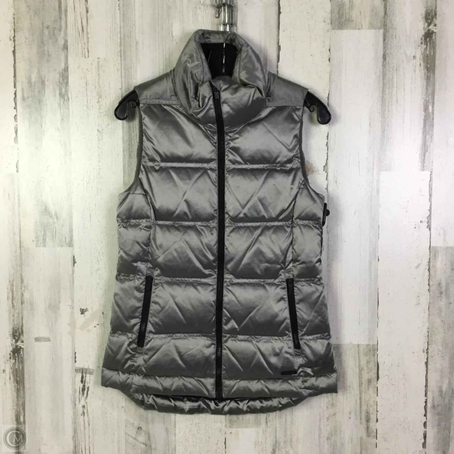 Vest Puffer & Quilted By Athleta In Silver, Size: Xs