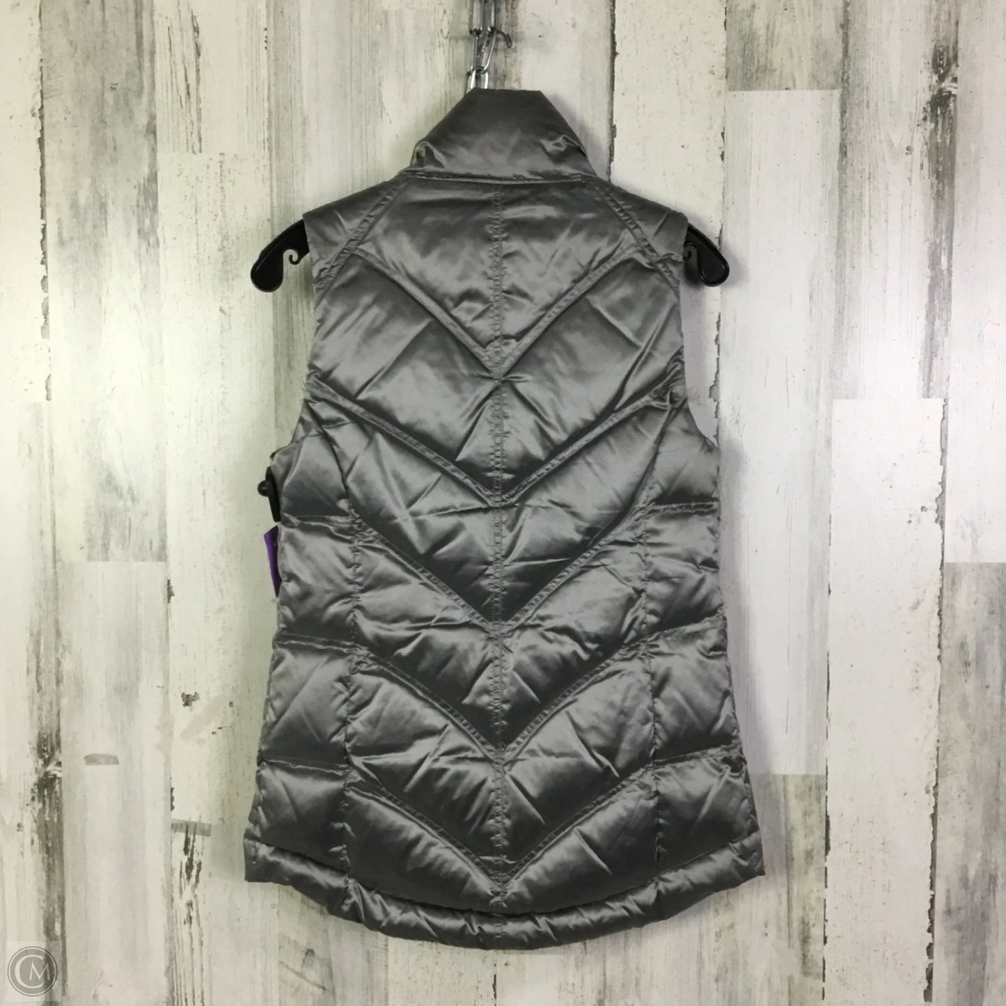 Vest Puffer & Quilted By Athleta In Silver, Size: Xs