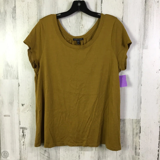 Top Short Sleeve Basic By Eileen Fisher In Yellow, Size: Xl
