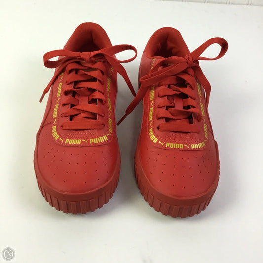 Shoes Sneakers By Puma In Red, Size: 7